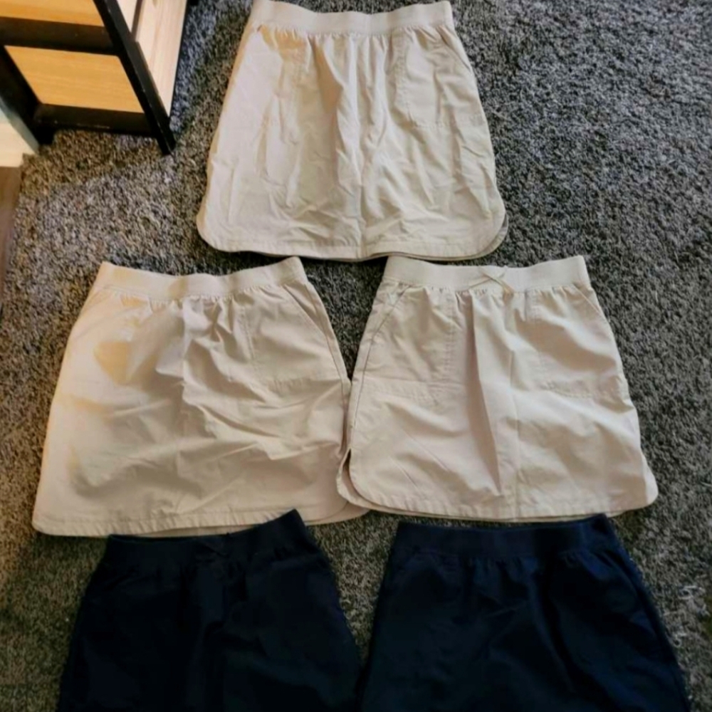 Girls Uniform Skirts - Set Of 5